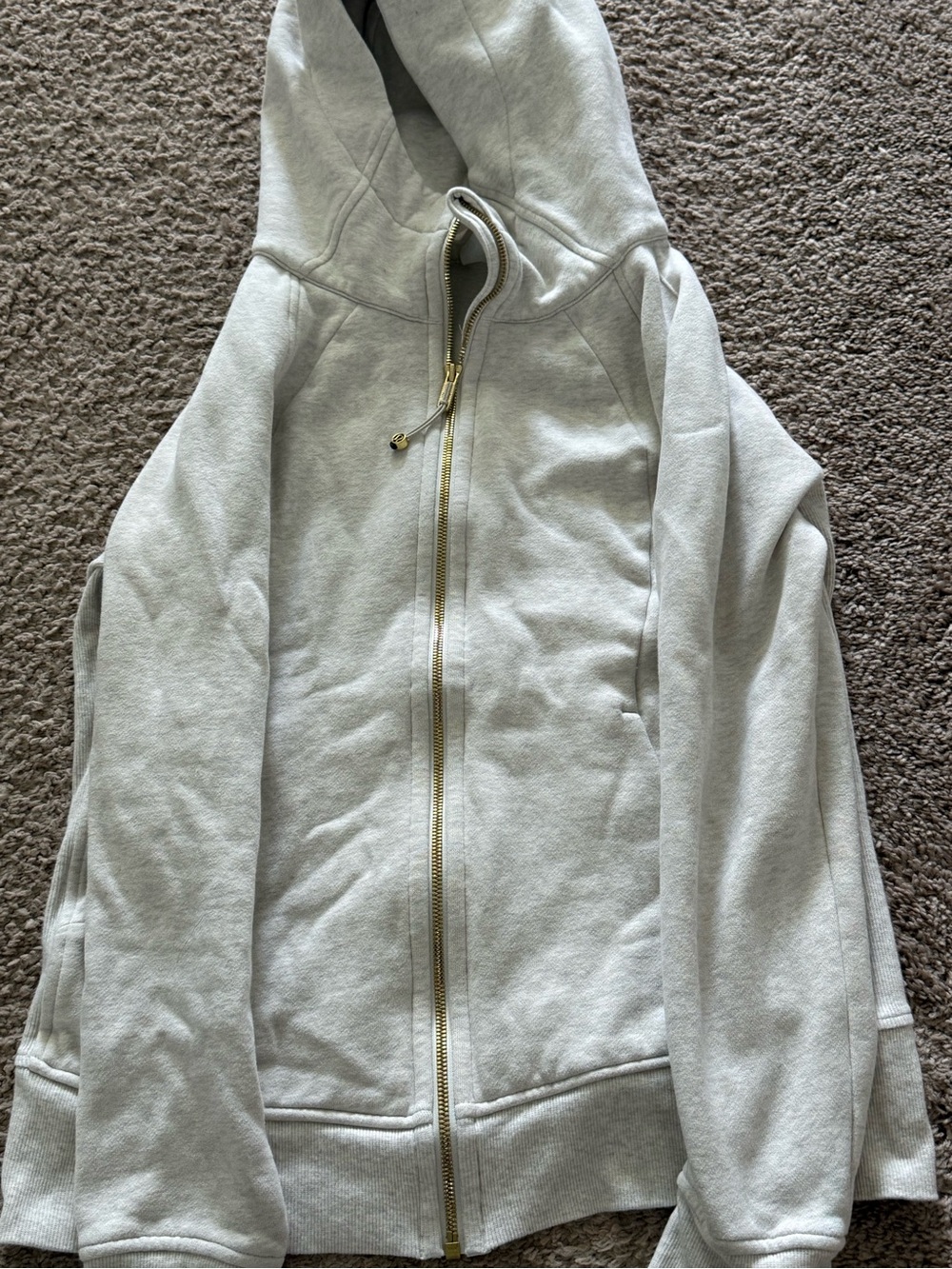 lululemon athletica Light Gray Hoodie Tag Detail
